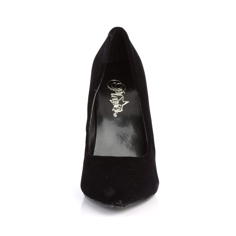 Pleaser SEDUCE-420 Pump (Black Velvet)