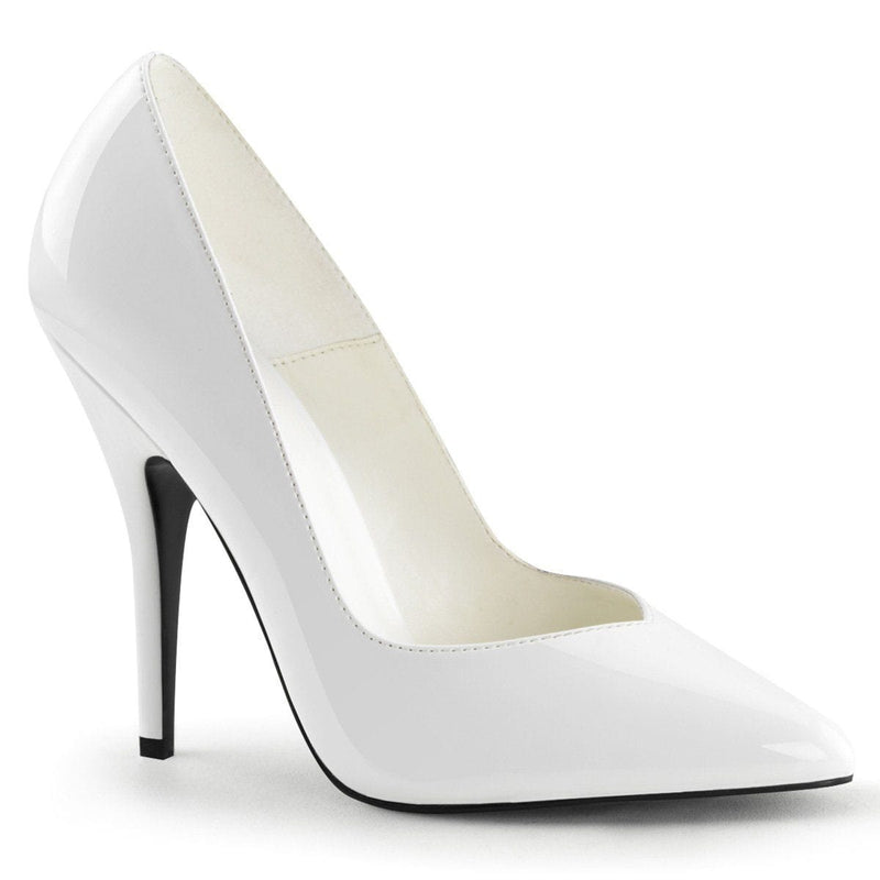 Pleaser SEDUCE-420V Pump (White Patent)