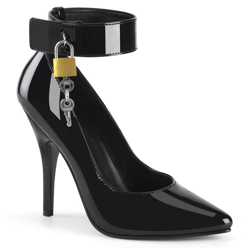 Pleaser SEDUCE-432 Pump (Black Patent)