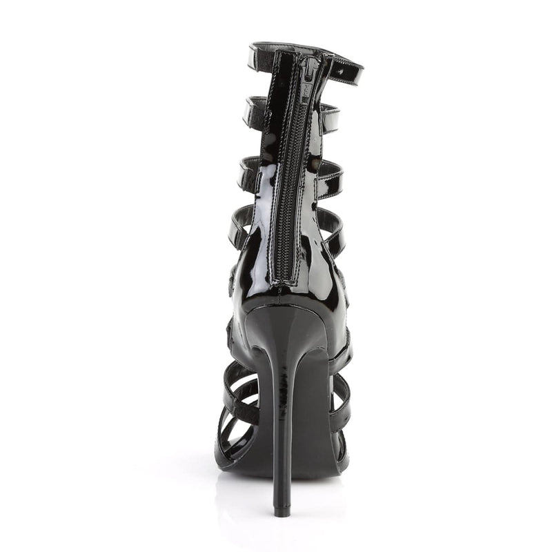 Pleaser SEXY-52 Sandal (Black Patent)