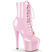 Pleaser SKY-1020 Platform Ankle Boot (Baby Pink Patent/Baby Pink)