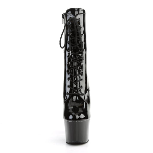 Pleaser SKY-1020 Platform Ankle Boot (Black Patent/Black)