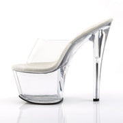 Pleaser SKY-301 Platform Sandal (Clear/Clear)