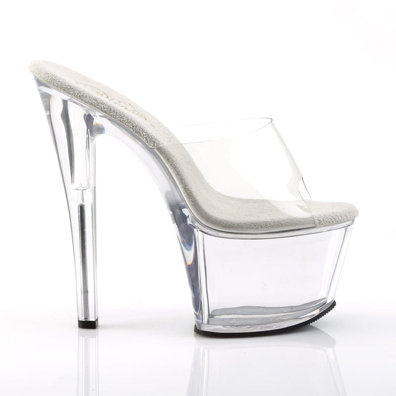Pleaser SKY-301 Platform Sandal (Clear/Clear)