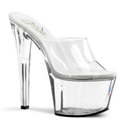 Pleaser SKY-301 Platform Sandal (Clear/Clear)