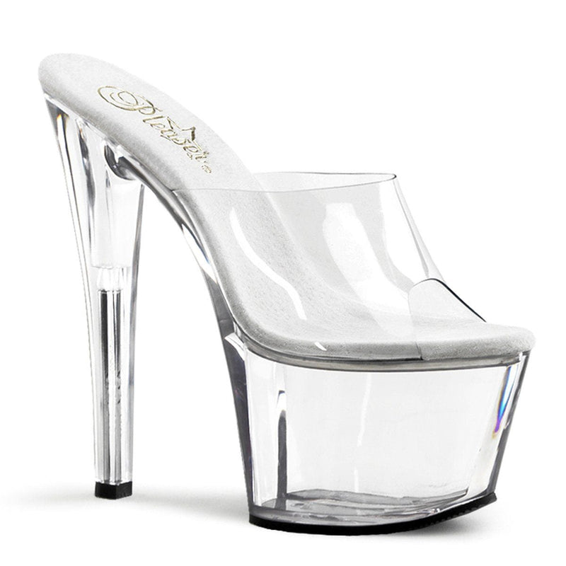 Pleaser SKY-301 Platform Sandal (Clear/Clear)