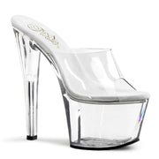 Pleaser SKY-301 Platform Sandal (Clear/Clear)