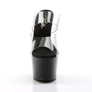 Pleaser SKY-302 Platform Slide (Clear/Black)