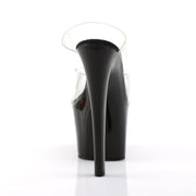 Pleaser SKY-302 Platform Slide (Clear/Black)