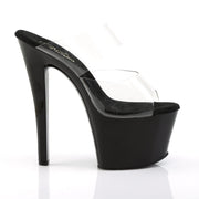 Pleaser SKY-302 Platform Slide (Clear/Black)