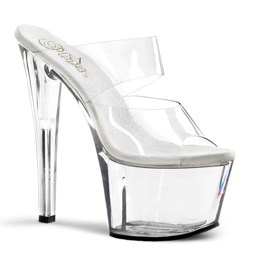 Pleaser SKY-302 Platform Slide (Clear/Clear)