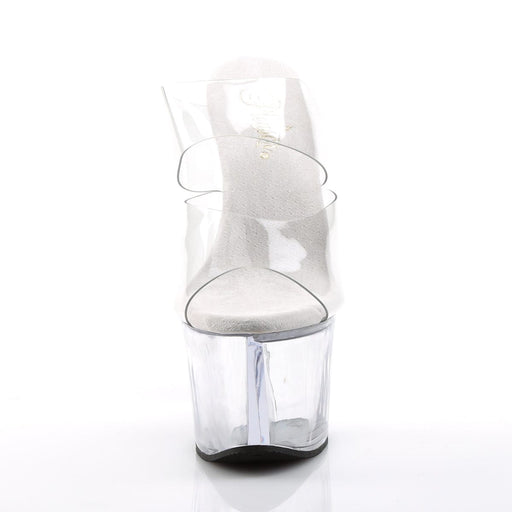 Pleaser SKY-302 Platform Slide (Clear/Clear)