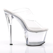 Pleaser SKY-302 Platform Slide (Clear/Clear)