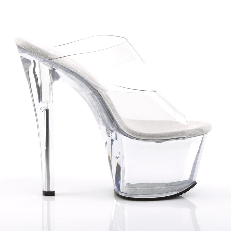 Pleaser SKY-302 Platform Slide (Clear/Clear)