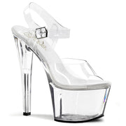 Pleaser SKY-308 Platform Sandal (Clear/Clear)
