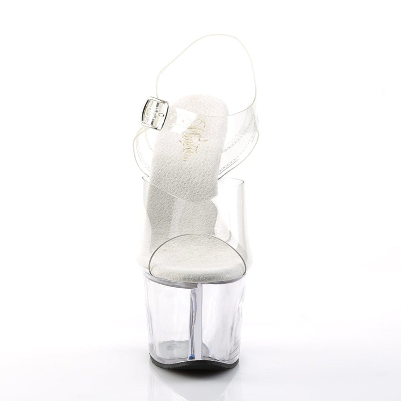 Pleaser SKY-308 Platform Sandal (Clear/Clear)