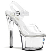 Pleaser SKY-308 Platform Sandal (Clear/Clear)