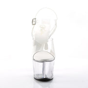 Pleaser SKY-308VL Platform Sandal (Clear/Clear)