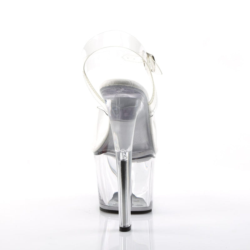 Pleaser SKY-308VL Platform Sandal (Clear/Clear)