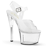 Pleaser SKY-308VL Platform Sandal (Clear/Clear)