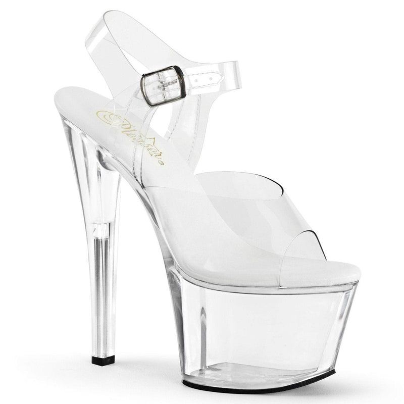Pleaser SKY-308VL Platform Sandal (Clear/Clear)