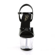 Pleaser SKY-309 Platform Sandal (Black Patent/Clear)