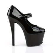 Pleaser SKY-387 Platform Pump (Black Patent/Black)