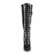 Pleaser VANITY-2020 Knee High Boot (Black Patent)