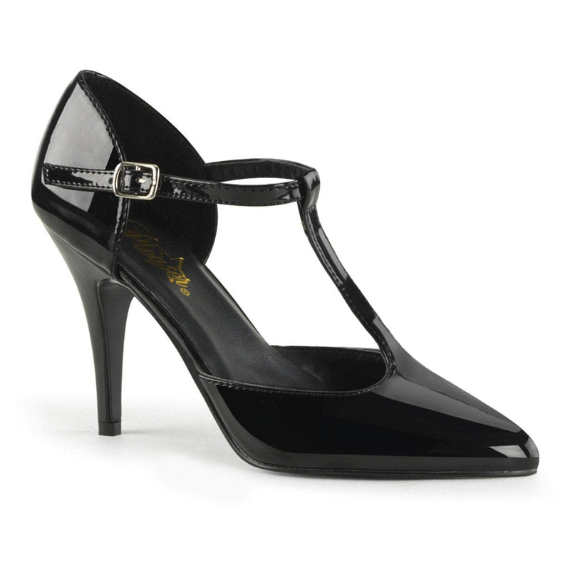 Pleaser VANITY-415 Pump (Black Patent)