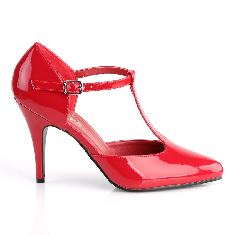Pleaser VANITY-415 Pump (Red Patent)