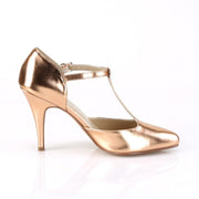 Pleaser VANITY-415 Pump (Rose Gold Metallic Pu)