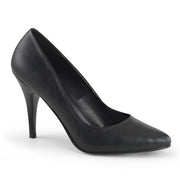 Pleaser VANITY-420 Pump (Black Faux Leather)