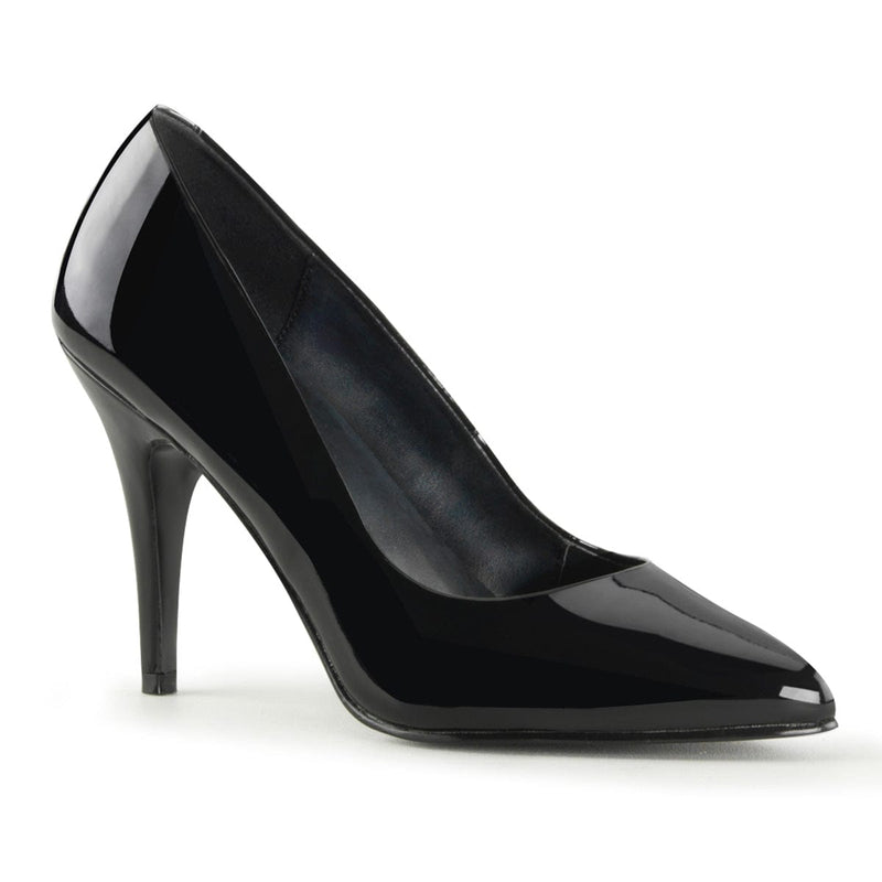 Pleaser VANITY-420 Pump (Black Patent)