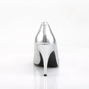 Pleaser VANITY-420 Pump (Silver Faux Leather)
