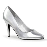 Pleaser VANITY-420 Pump (Silver Faux Leather)