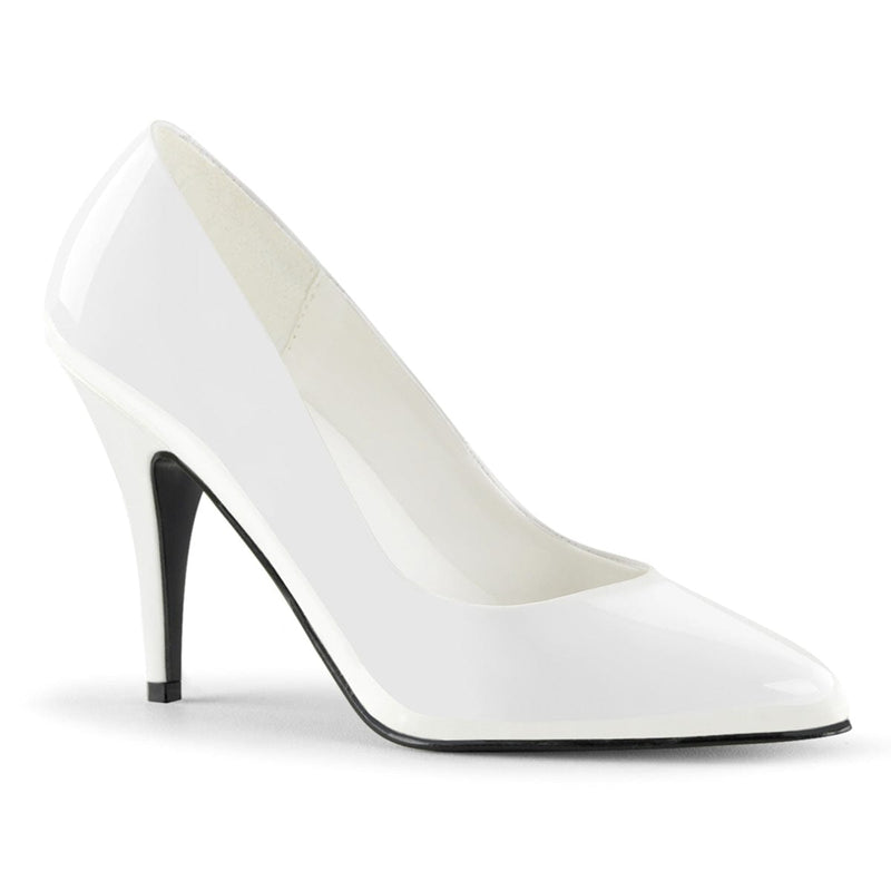 Pleaser VANITY-420 Pump (White Patent)