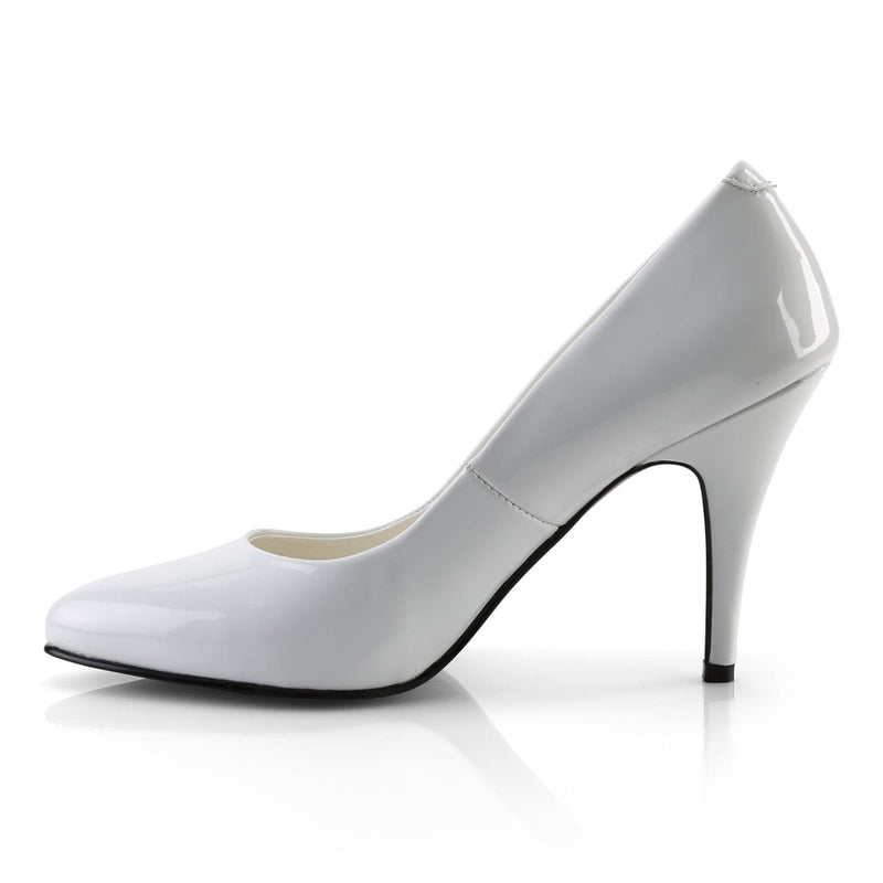 Pleaser VANITY-420 Pump (White Patent)