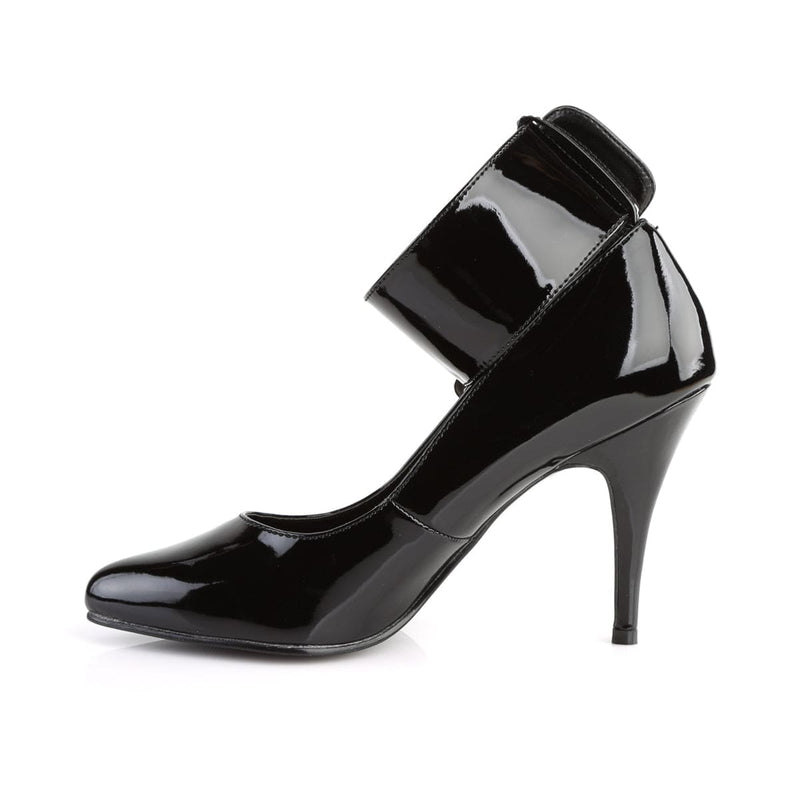 Pleaser VANITY-434 Pump (Black Patent)