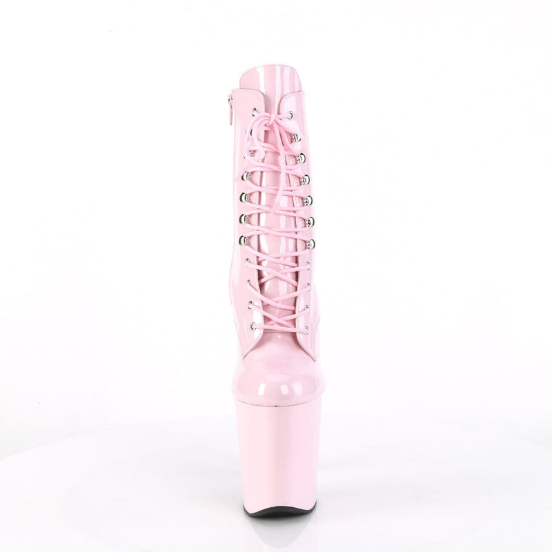 Pleaser XTREME-1020 Platform Ankle Boot (Baby Pink Patent/Baby Pink)
