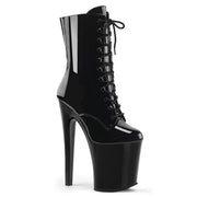 Pleaser XTREME-1020 Platform Ankle Boot (Black Patent/Black)