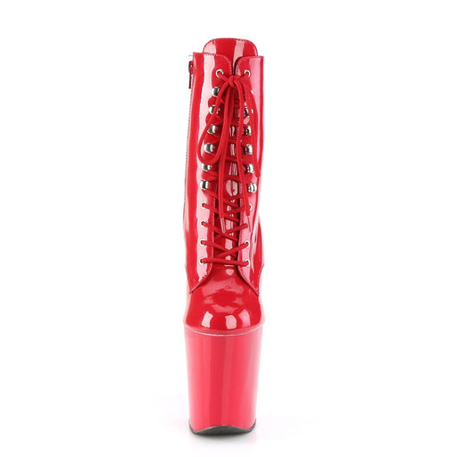 Pleaser XTREME-1020 Platform Ankle Boot (Red Patent/Red)
