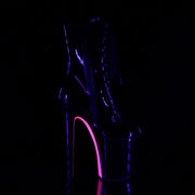 Pleaser XTREME-1020TT Platform Ankle Boot (Black Patent/Black-Neon Hot Pink)