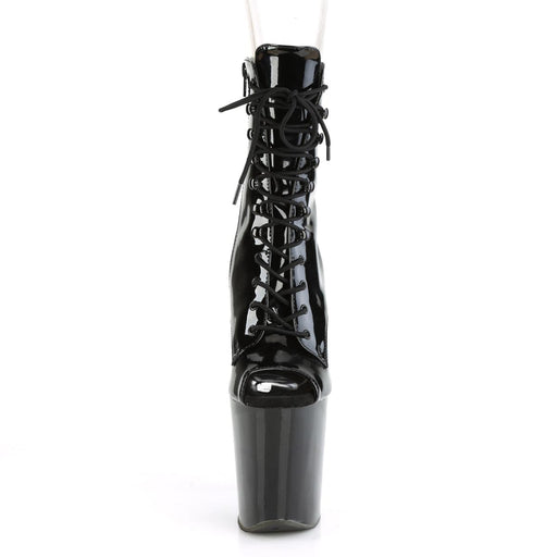 Pleaser XTREME-1021 Platform Ankle Boot (Black Patent/Black)