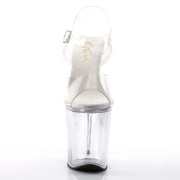 Pleaser XTREME-808 Platform Sandal (Clear/Clear)