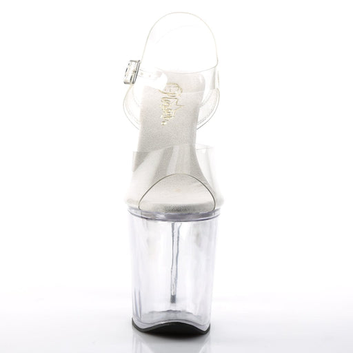 Pleaser XTREME-808 Platform Sandal (Clear/Clear)