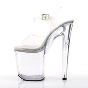 Pleaser XTREME-808 Platform Sandal (Clear/Clear)