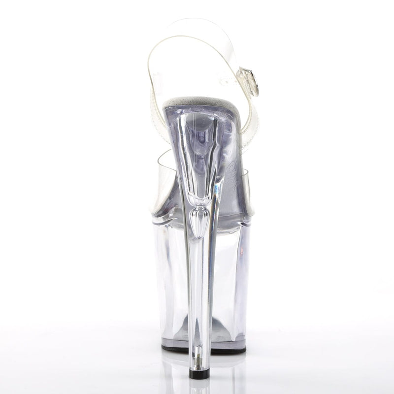 Pleaser XTREME-808 Platform Sandal (Clear/Clear)