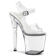 Pleaser XTREME-808 Platform Sandal (Clear/Clear)