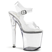 Pleaser XTREME-808 Platform Sandal (Clear/Clear)