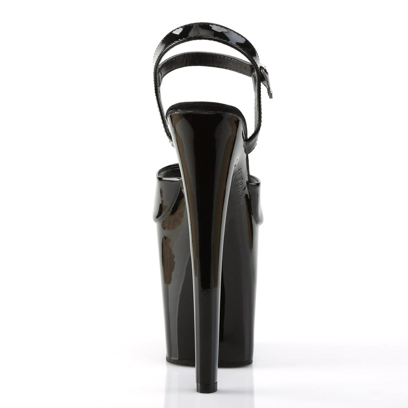 Pleaser XTREME-809 Platform Sandal (Black Patent/Black)